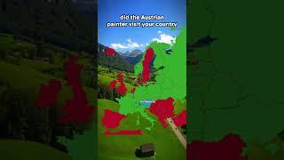 Did the austrian painter visit your country? #geography #mapping #europe  #history #map #germany