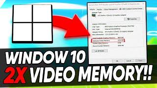 Increase VRAM on Windows 10 & 11| Double Your Dedicated Video Memory | Boost FPS - 2024