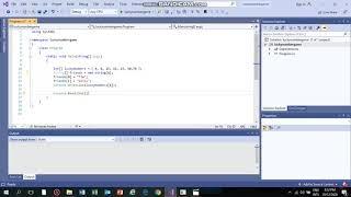 ARRAY C # PROGRAM