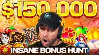 WE DID an INSANE $150,000 BONUS HUNT... BIGGEST WIN = MASSIVE BUY!! (Bonus Buys)