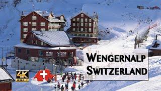 Wengen | Kleine Scheidegg |  Lauberhorn | Bernese Oberland of Switzerland 4K