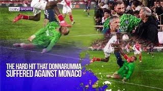 ️ Sensitive Content ️ Here’s the hard hit Donnarumma took 🫣