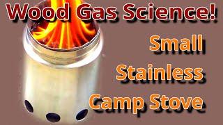 DIY Small Stainless Steel Tent Stove! Wood Gas Stove Science| Camping Stove