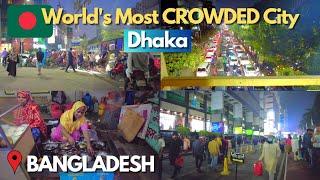 DHAKA City MAIN BAZAAR Nightlife Walking Tour 2023-Travel Bangladesh