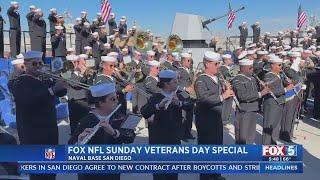 Fox NFL Sunday celebrates Veterans Day on Naval Base San Diego