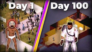 I Survived 100 Days As a PACIFIST on Project Zomboid