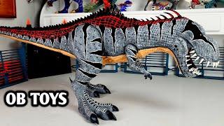 Custom Colossal Giga V - Rex Hybrid | GIGANOTOSAURUS | Vastatosaurus rex OB TOYS DINOSAUR TOY Mashup