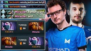 When Miracle- and Arteezy GOT BULLIED from their Enemy !