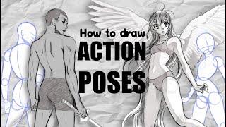 How to Draw BASIC ANATOMY & ACTION POSES ▼ for Manga and Comics (beginners and beyond)