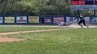 Baserunner Rolls Into Outfield To Distract Defense and Score Run