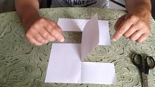 Простая головоломка из бумаги.simple paper puzzle  ￼