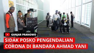 Sidak Posko Pengendalian Corona di Bandara Ahmad Yani