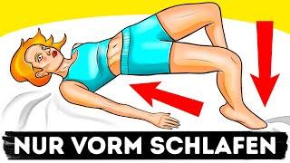 5-Minuten-Workout vor dem Schlafen um schnell Bauchspeck zu verlieren