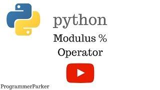 Modulus Operator | Python Tutorial