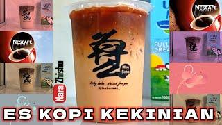 es kopi susu kekinian || minuman kopi 2 layer dari Nescafe