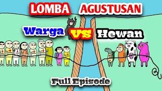 Lomba 17 agustusan terlucu manusia vs hewan full episode - Dubbing Animasi lucu