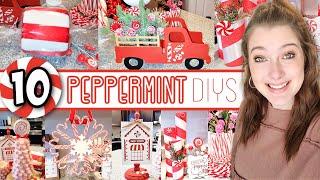 10 ADORABLE Peppermint DIYs For CHRISTMAS In 2021 | DIY Toilet Paper MINTS, Peppermint Trees & More