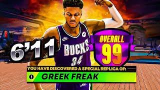 99 OVR 6'11" GIANNIS ANTETOKOUNMPO BUILD is OVERPOWERED (NBA 2K23)