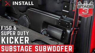 2015-2020 F150 & Super Duty Kicker VSS Substage Powered Subwoofer Kit Install