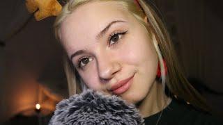 ASMR Cozy Christmas  | Tapping, Whispering, Trigger Words, Cookie Eating & Feather Triggers