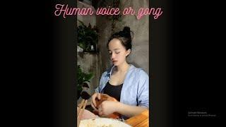 Human voice or gong