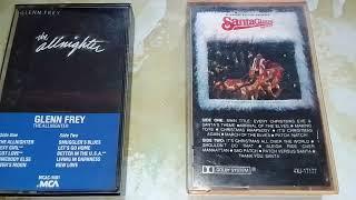 Our Old Cassette Tapes Of Glenn Frey And Santa Claus The Movie Soundtrack From The 80's.