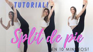 SPLIT DE PIE EN 10 MINUTOS! | Flexibilidad de piernas | Sabrina Acosta