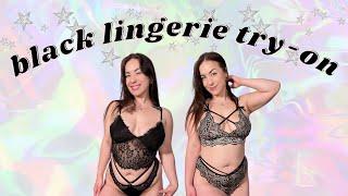 Black Lingerie Try-On...Support & Coverage!