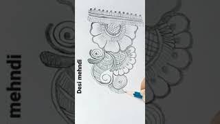 Beautiful Flower pencil mehndi designs #shots