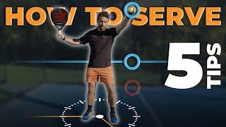 Serve Like a PRO - 5 TIPS | ThePadelSchool.com