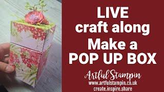 CRAFT ALONG | make a POP BOX together | See description for ingredients | #popupbox