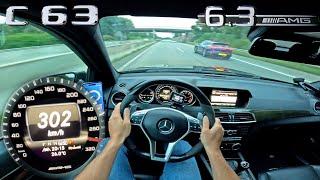 HOW FAST is a C63 AMG PERFORMANCE with 226.924KM on EMPTY AUTOBAHN!?