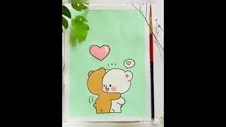 #drawing#arts#crafts#viralHow to draw a couple milk mocha  bear/milk and mocha/cute and easy drawing