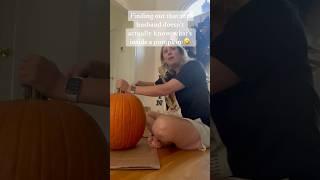 Someone’s never carved a pumpkin apparently  #pumpkin #carvingpumpkin