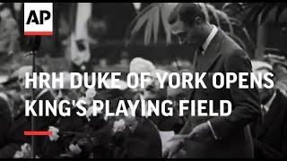 HRH Duke of York Opens King's Playing Field at Hampton Wick - 1930