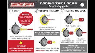 Weather Guard 1Key ULTRALOCK Codable Locks