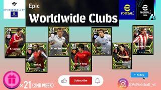 Epic Worldwide Clubs Pack opening (2nd week) Comment who you got.. #efootball #efootball2024