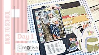 Use Cricut Contour on a SVG Cut File | Pocket Cards on a Scrapbook Page | Back To School Day 1