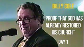 Bishop Billy H. Cole preaching "Proof That God Has Already Restored His Church" Part 1