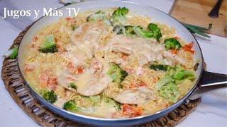 Pasta con Pollo y Brócoli Súper Sabrosa