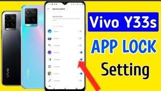 How to lock apps in vivo y33s/vivo y33s me app lock kaise kare/app lock setting,