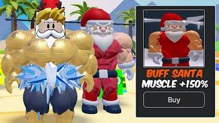 I Unlocked BUFF SANTA Trainer In Gym Star Simulator