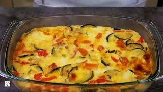 New recipe for zucchini with pepper! I make this zucchini casserole every weekend!