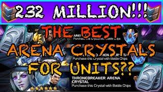 MCOC - Best Arena Crystals to Open for Units - 232 Million Battlechips Opened