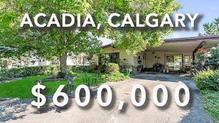 Inside a Charming Bungalow on a HUGE Lot In Calgary's SE Community of Acadia!