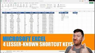 Microsoft Excel 4 Lesser-Known Shortcut Keys