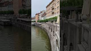 Ljubljana  #ljubljana #slovenia #europe #river #explore #travel #tourism #visit #cityscape #city