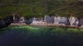 Flamborough Cliffs, Yorkshire, England in stunning 4k