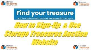 How To Sign up for Storage Treasures  | StorageTreasures.com | Abandoned Storage Unit | Storage Wars