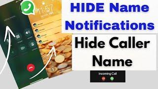 How to hide name Notifications on iPhone | How to hide Contact Name & Number.